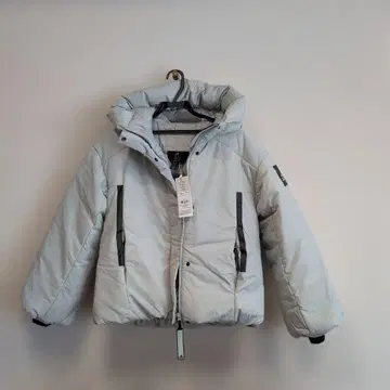 adidas 후드 부착 다운 자켓 라이트 그레이 S