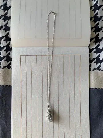 925 실버제 천연 대형 펄 목걸이