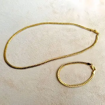 금 골드 목걸이 팔찌 세트