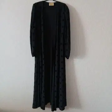 UNITED ARROWS 도트 무늬 카슈쿨 원피스 겉옷 블랙