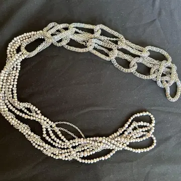 롱 목걸이 담수 펄