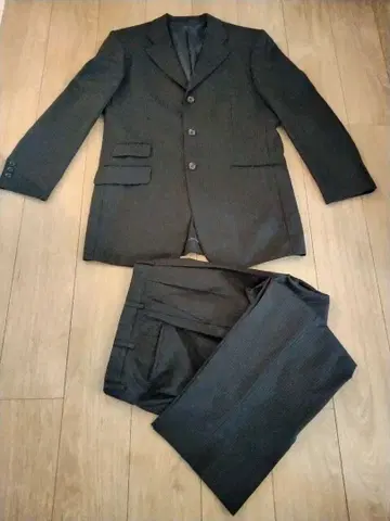 K-39 비즈니스 정장 다크 그레이 스트라이프