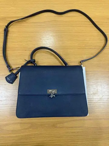 아네스베 네이비 플랩식 숄더백