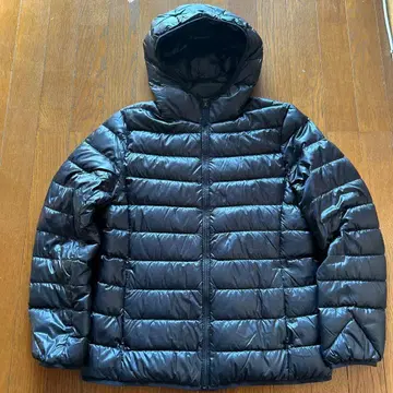 UNIQLO 후드 부착 다운 자켓 XL 블랙