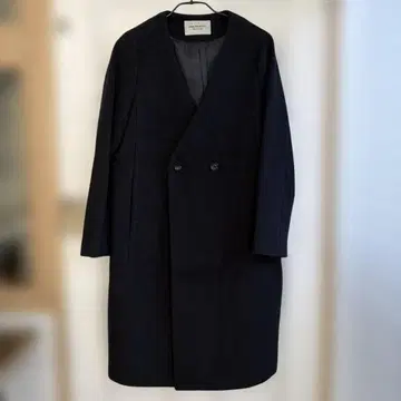 WORK TRIP OUTFITS 네이비 체스터 코트 M