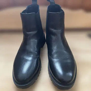 GU 리얼 가죽 사이드 고어 부츠