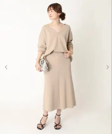 [ 새상품급 ] Deuxieme Classe 리브 플레어 스커트