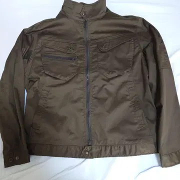 다크 그린 지퍼 달린 자켓 LL 사이즈