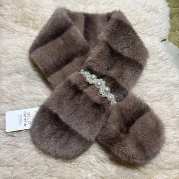 DECO marche 데코마르쉐 에코 퍼 브라운 계열 넥 워머