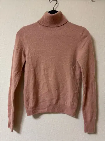 유니클로 캐시미어 100% 하이넥 스웨터 S