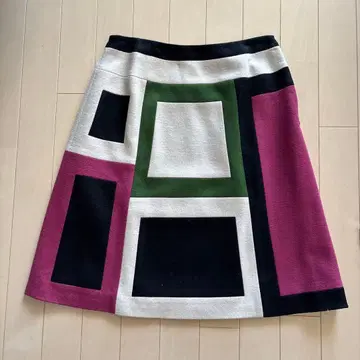 Sybilla 시빌라 울 100% 패턴 스커트 겨울 상품