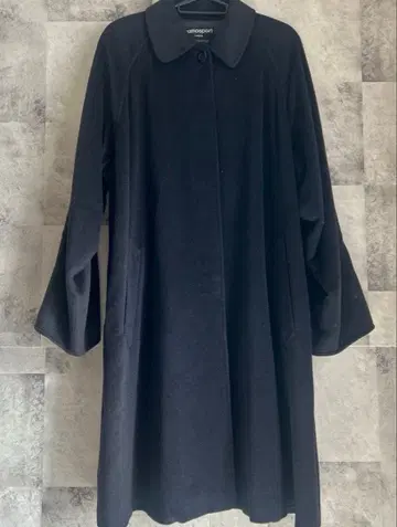 롱 코트 울 혼방