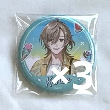 니지산지 칠차원 학생회 마네키네코 캔뱃지 카나에 3점