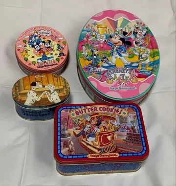 디즈니 빈 캔 케이스 4세트