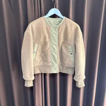 spick and span 플리스 MA 원 리버서블 블루종 카키