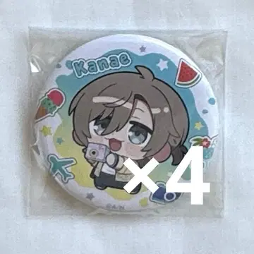 니지산지 칠차원 학생회 마네키네코 캔뱃지 카나에 4점