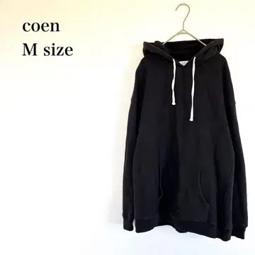 코엔 후드티 M 면 혼방 속기모 방한 심플 캐주얼 아웃도어 가을