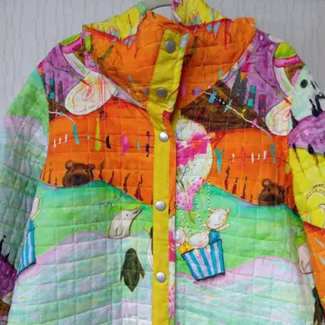 새상품급 알베로베로 리버서블 퀼팅 후드 부착