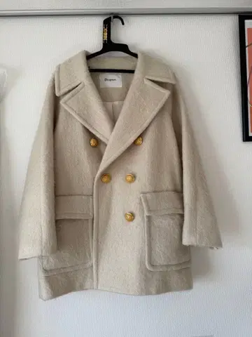 Diagram 아이보리 피 코트