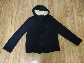 Coen 보아 안감 부착 숏 기장 자켓 네이비