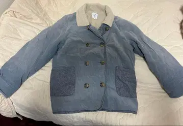 보아 자켓 더블 브레스트 파랑