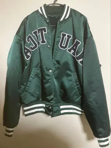 NAUTICA 자수 로고 바시티 자켓