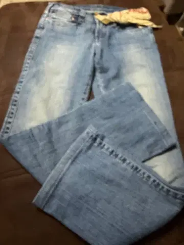 시마론 라이트 블루 부츠컷 데님 27 SM