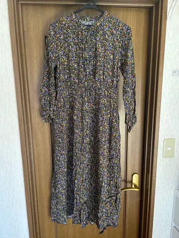 미니 꽃무늬 프린트 롱 원피스