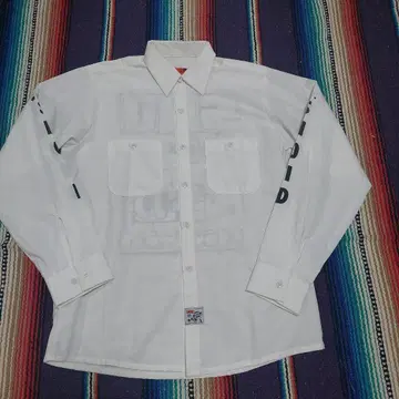 스노이드 x 레드캡 워크 셔츠 M 화이트