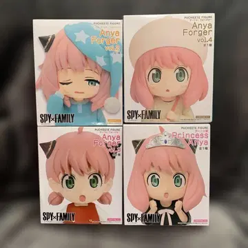미개봉 새상품 SPY x FAMILY 아냐 푸치에토 피규어 4체 세트