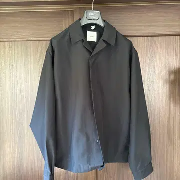 OAMC 블랙 백 프린트 셔츠 자켓 M