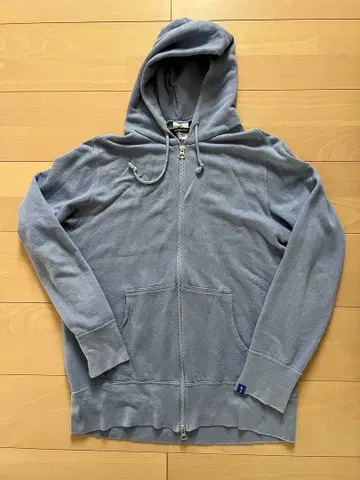 LOOPWHEELER Extra Light 풀 집업 후드티 M 사이즈