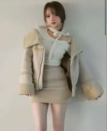 앤드마리 andmary Gigi 무통 재킷 스커트 세트