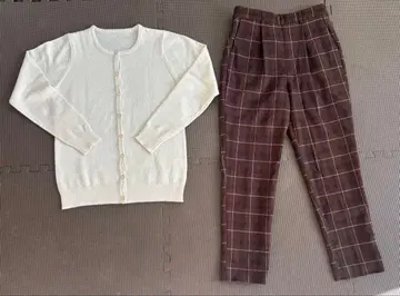 가디건 테이퍼드 팬츠 세트