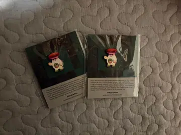 만박 발트 3국 캐릭터 핀 배지 2개 세트