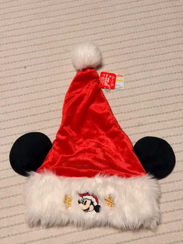 디즈니 크리스마스 산타 모자 미키