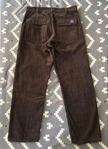 GING HO 코듀로이 브라운 베이커 팬츠