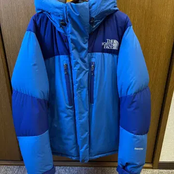 THE NORTH FACE 다운 자켓 파랑/네이비 후드 부착