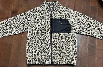 PUMA 레오파드 무늬 플리스 자켓 L 사이즈