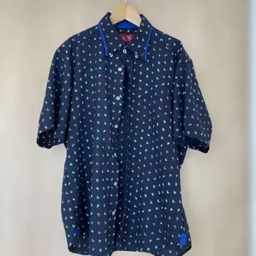 카리유시 의류 반팔 셔츠 네이비 (네이비)