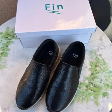 F in 핀 통굽 슬립온 블랙 L24.5