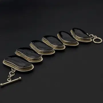 빈티지 멕시칸 실버 925 오닉스 팔찌 60.7g