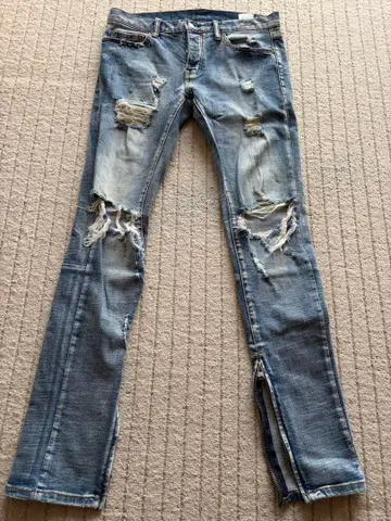 mnml 청바지 데미지 스키니 데님 30