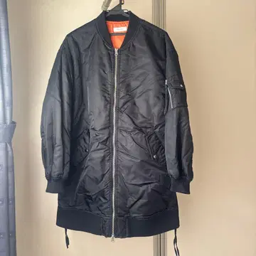 PAGEBOY 블랙 MA-1 롱 자켓