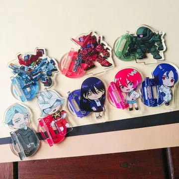 건담 기동전사 지크 액스 아크릴 스탠드 아크스타 샤아 자쿠 가챠