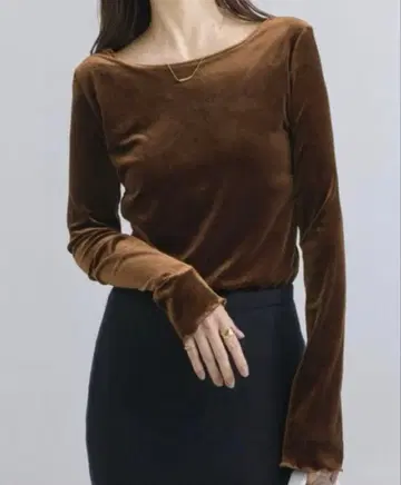 벨로아/라메 앞뒤 2way 티셔츠 상의 [ 패드 포함 ]