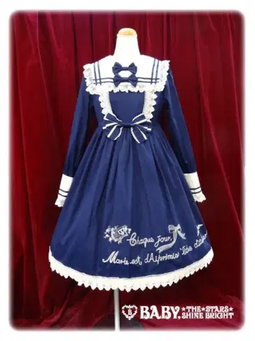 [당시품] BABY Marie's 세일러 원피스 레어ver. 네이비 컬러