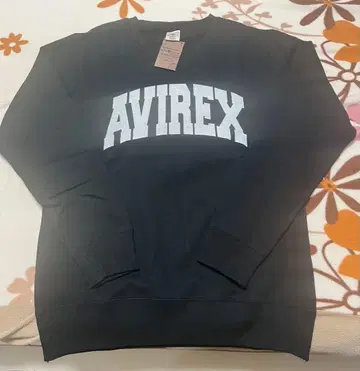 미사용 새상품 AVIREX 남성용 블랙 맨투맨 XL
