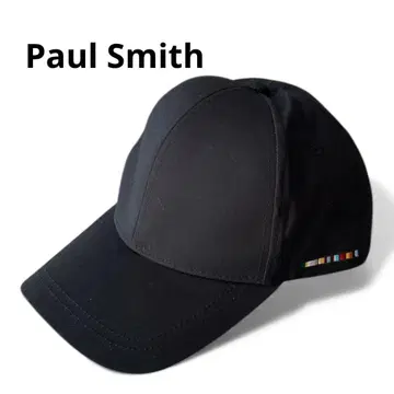 새상품급 폴스미스 캡 시그니처 스트라이프캡 블랙 심플