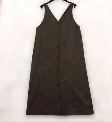 conges payes 오버롤 스커트 싸개 버튼 울 카키